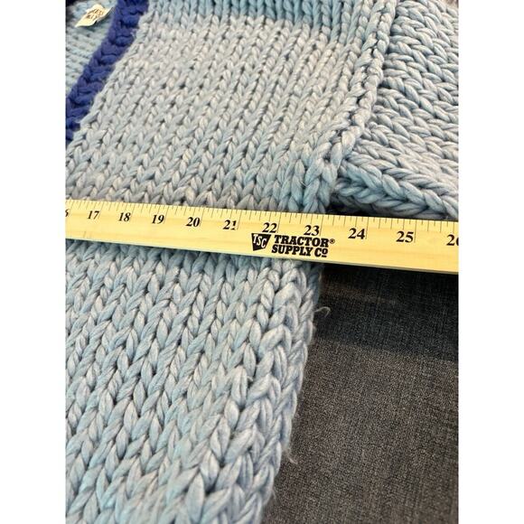 Womens Princess Polly Lester Blue Violet Chunky Knit Cardigan Sweater S/M - Picture 5 of 5